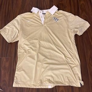 L Nike Dri-Fit University of Central Florida UCF Polo Shirt